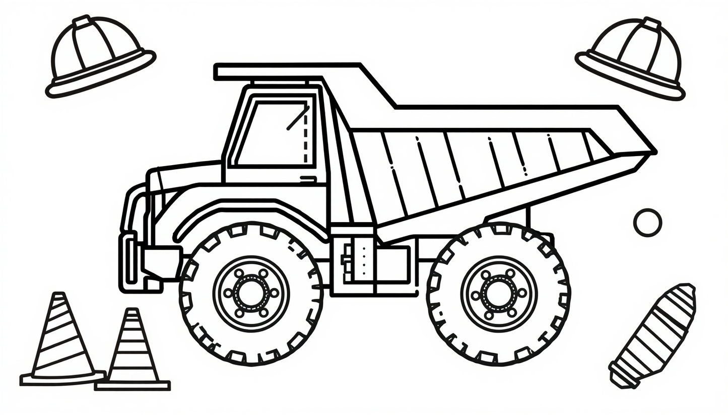 Big Rig Coloring Pack for Kids