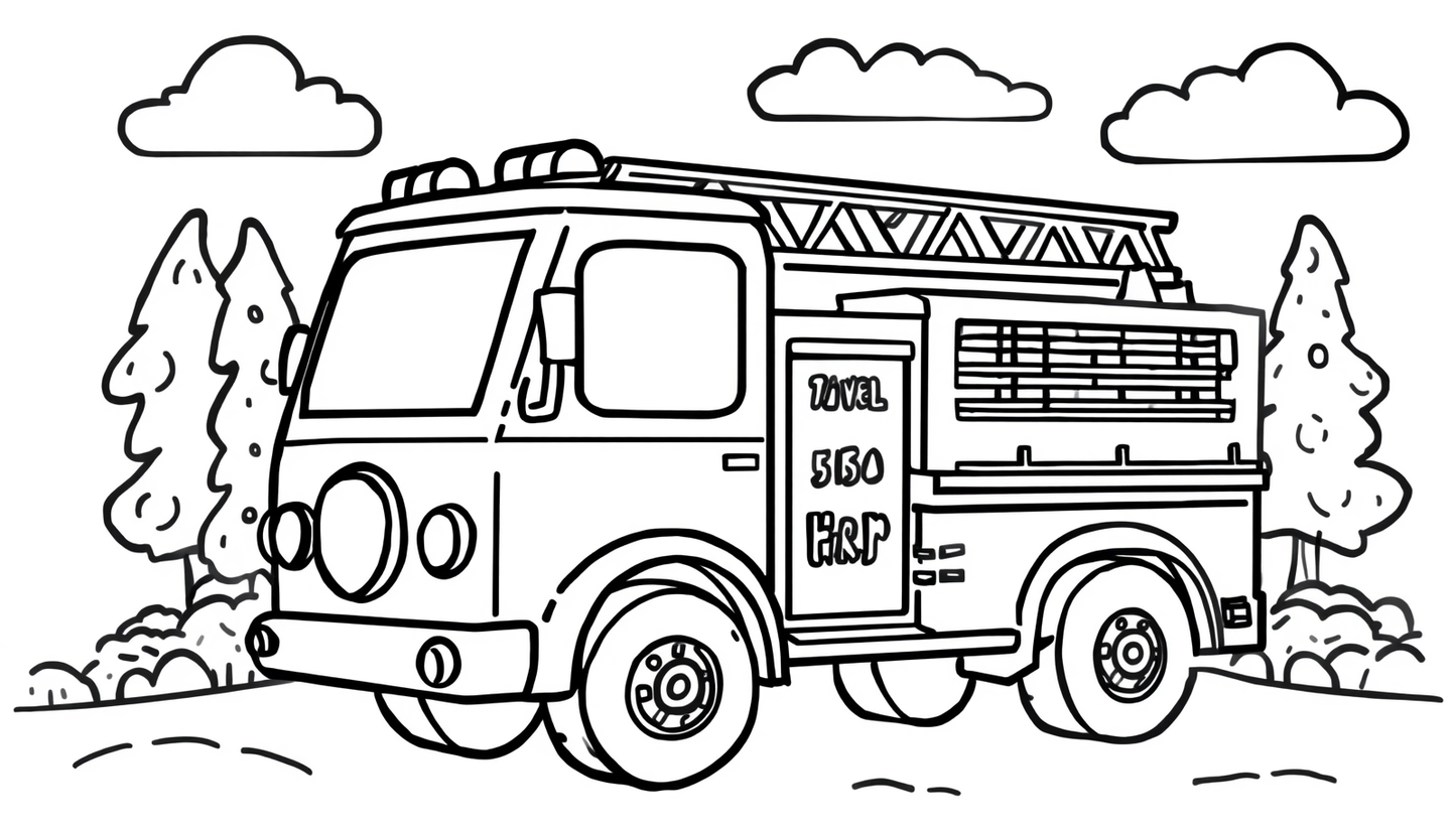 Big Rig Coloring Pack for Kids