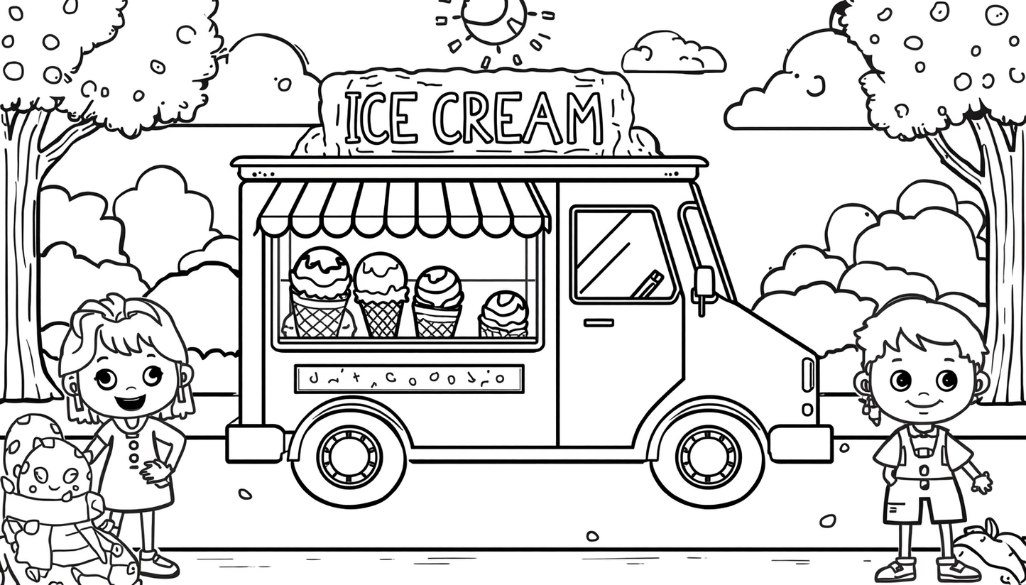Big Rig Coloring Pack for Kids