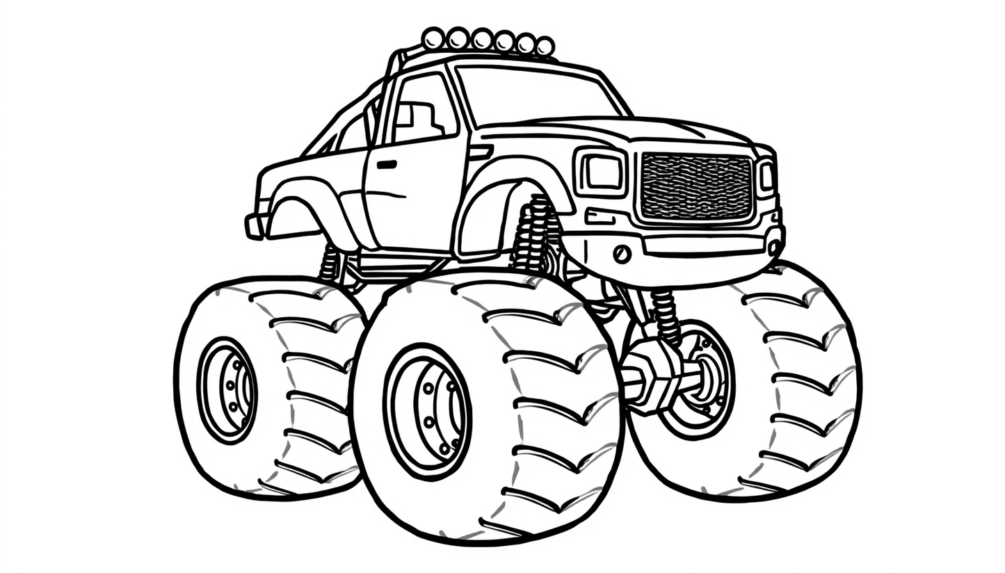 Big Rig Coloring Pack for Kids