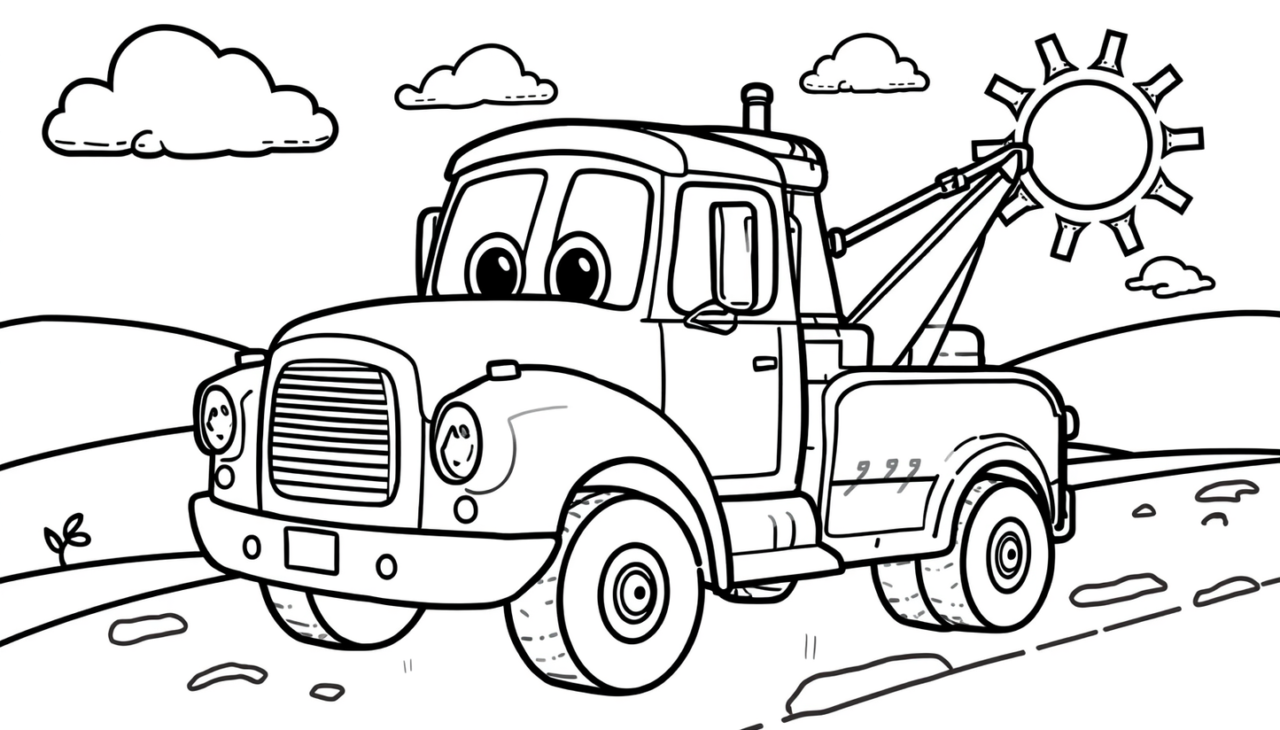 Big Rig Coloring Pack for Kids